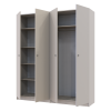 Kleiderschrank Doros Promo Set mit Böden Kaschmir 2+2 Türen 180x48x204 (44900290)