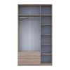 Kleiderschrank Doros Lukas mit Drehtüren Sonoma Eiche 3 Türen 135x50x240 (80737803)