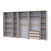 Kleiderschrank mit Regalen und Schubladen Doros Kasper Kaschmir 3+2+3 Türen 360x48x204 (42005742)