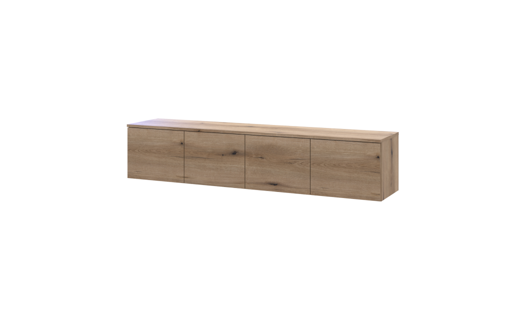TV-Board Doros Levia Ewok Eiche 4 Türen 160x35x33 (41516094)