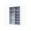 Kleiderschrank Doros G-Caiser Schiebetüren Weiß Graphitgrau 2 Türen 160x60x240 (42005087)