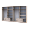 Kleiderschrank Doros Rondi Kaschmir 4+4 Türen 320x52x195 (42005626)