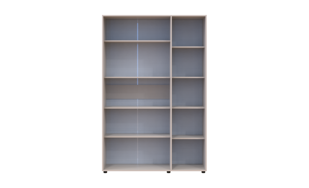 Kleiderschrank mit Regalen Doros Kasper Kaschmir 3 Türen 135x48x204 (42005559)