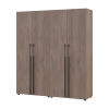 Kleiderschrank mit Regalen und Schubladen Doros Kasper Cremona Cannolo 2+2 Türen 180x48x204 (42005535)