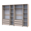 Kleiderschrank mit Schubladen Doros Kasper Kaschmir 3+3 Türen 270x48x204 (42005572)