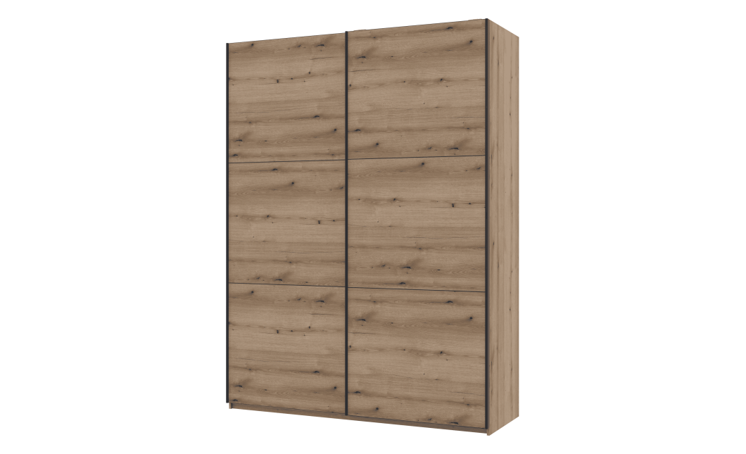 Kleiderschrank Doros G-Caiser Schiebetüren Ewok Eiche 2 Türen 180x60x240 (80737748)