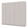 Kleiderschrank Doros Promo mit Drehtüren Kaschmir 2+3 Türen 225x48x204 (80737673)