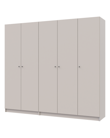 Kleiderschrank Doros Promo mit Drehtüren Kaschmir 2+3 Türen 225x48x204 (80737673)