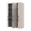 Kleiderschrank Doros Thorn Kaschmir 3 Türen Böden 135x51,6x200 (44900496)