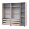 Kleiderschrank mit Schubladen Doros Kasper Kaschmir 2+3 Türen 225x48x204 (42005548)