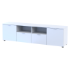 Kommode Doros Ron 4 Weiß 2 Türen 2 Schubladen 180x38x50 (44900221)