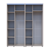 Kleiderschrank Doros Sigma Slim Schiebetüren Kaschmir 2+2 Türen 180x60x214.4 (42005583)
