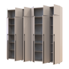 Kleiderschrank mit Regalen und Aufsatz Doros Kasper Kaschmir 3+3 Türen 270x48x245 (42005576)