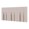 Kleiderschrank mit Regalen und Schubladen Doros Kasper Kaschmir 3+3+3 Türen 405x48x204 (42005734)