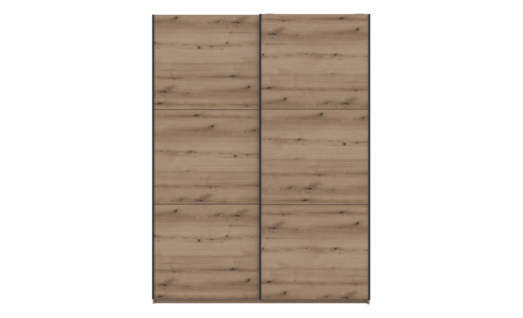 Kleiderschrank Doros G-Caiser Schiebetüren Ewok Eiche 2 Türen 180x60x240 (80737748)