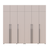 Kleiderschrank mit Schubladen, Regalen und Aufsatz Doros Kasper Kaschmir 3+3 Türen 270x48x245 (42005580)