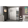 Kleiderschrank Set Doros Gelar Kaschmir mit 3 Spiegeln 117x49,5x203,4 (42005104)