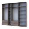 Kleiderschrank Doros Lukas Cannolo / Cannolo 3+4 Türen 280x50x240 (42005244)