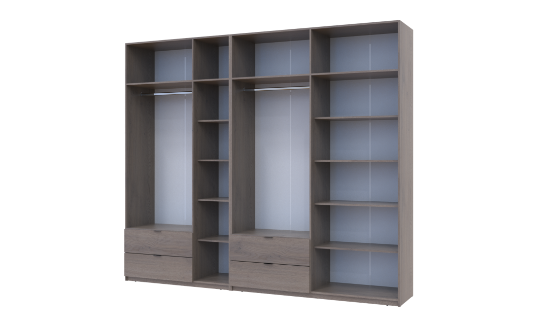 Kleiderschrank Doros Lukas Cannolo / Cannolo 3+4 Türen 280x50x240 (42005244)