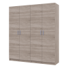 Kleiderschrank Doros Promo Set mit Böden Sonoma Eiche 2+2 Türen 180x48x204 (44900287)