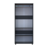 Kleiderschrank Doros Thorn Anthrazit 2 Türen Kleiderstange 90x51,6x200 (44900443)