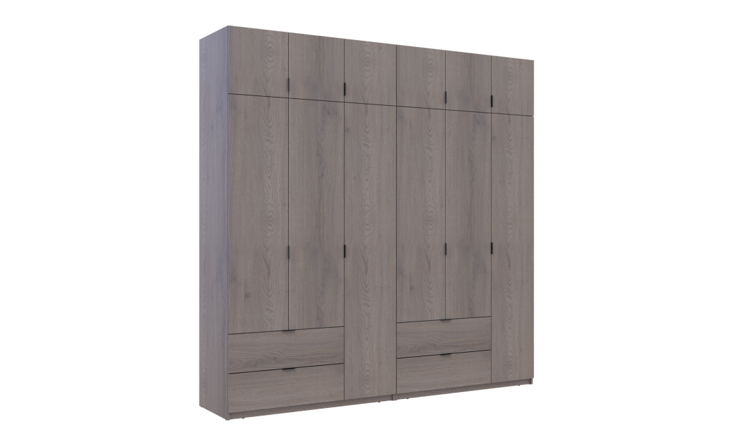 Kleiderschrank Doros Lukas Cannolo / Cannolo 3+3 Türen 240x50x240 (42005241)