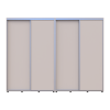 Kleiderschrank Doros Sigma Slim Schiebetüren Kaschmir 2+2 Türen 280x45x214.4 (42005602)