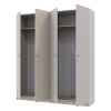 Kleiderschrank Doros Promo mit Drehtüren Kaschmir 2+2 Türen 180x48x204 (80737672)