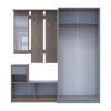 Flurmöbel Set Bela + Kleiderschrank Promo Cremona Cannolo/Grau 190x48x204 (42005331)