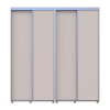 Kleiderschrank Doros Sigma Slim Schiebetüren Kaschmir 2+2 Türen 200x60x214.4 (42005587)