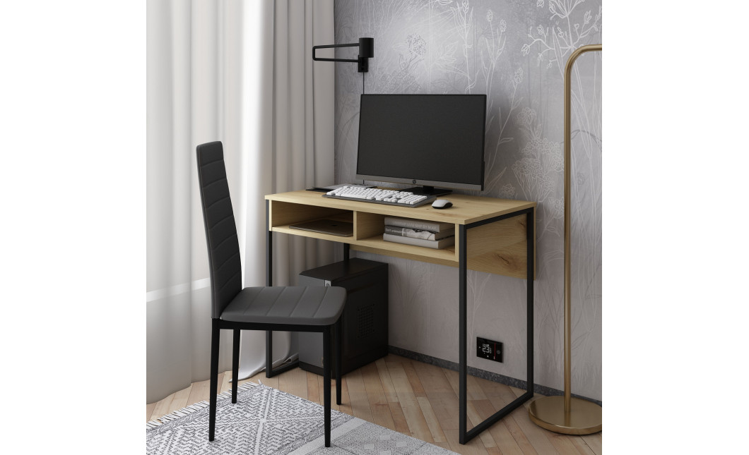 Schreibtisch Doros Bart Ewok Eiche mit Ablage 100x55x78,1 (41510114)