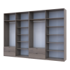 Kleiderschrank Doros Lukas Cannolo / Cannolo 4+4 Türen 340x50x240 (42005249)