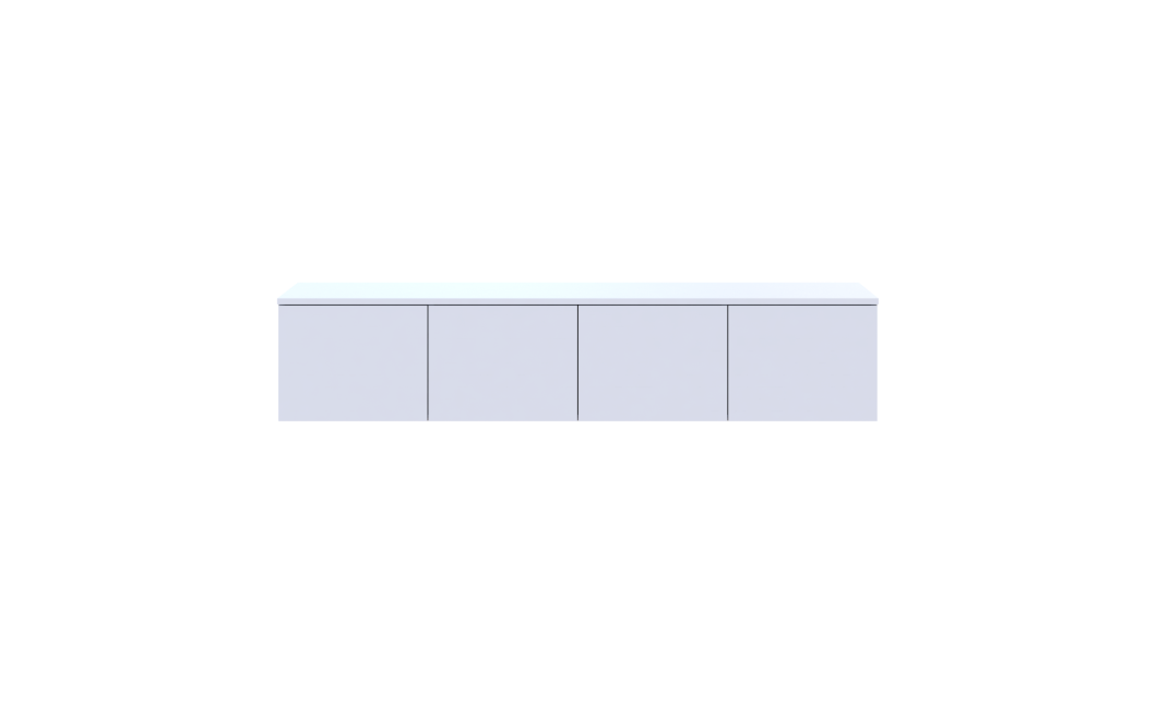 TV-Board Doros Levia Weiß 4 Türen 160x35x33 (41516091)