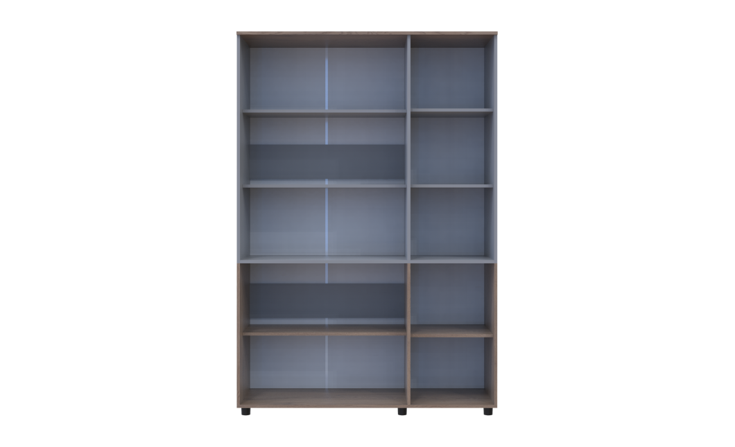 Kleiderschrank Doros Thorn Cremona Cannolo/Grau 3 Türen Böden 135x51,6x200 (44900504)