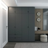 Kleiderschrank Doros Lukas mit Drehtüren Graphitgrau 180x50x240 (80736288)