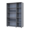 Kleiderschrank Doros Thorn Grau 3 Türen Böden 135x51,6x200 (44900488)