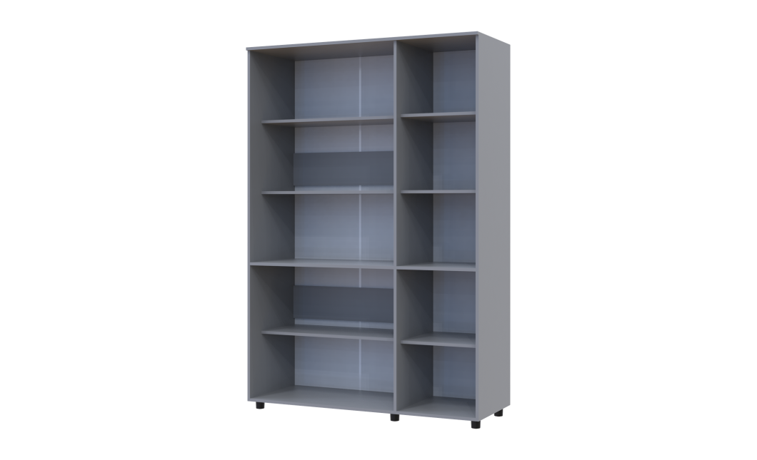 Kleiderschrank Doros Thorn Grau 3 Türen Böden 135x51,6x200 (44900488)