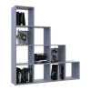 Regalsystem Doros Step 4x4 Grau offen 136,2x28,8x140,7 (41516179)