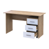 Computertisch Doros T3 Ewok Eiche Weiß 120x60x78 (41901064)