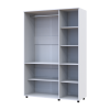 Kleiderschrank Doros Thorn Weiß 3 Türen Kleiderstange 135x51,6x200 (44900483)