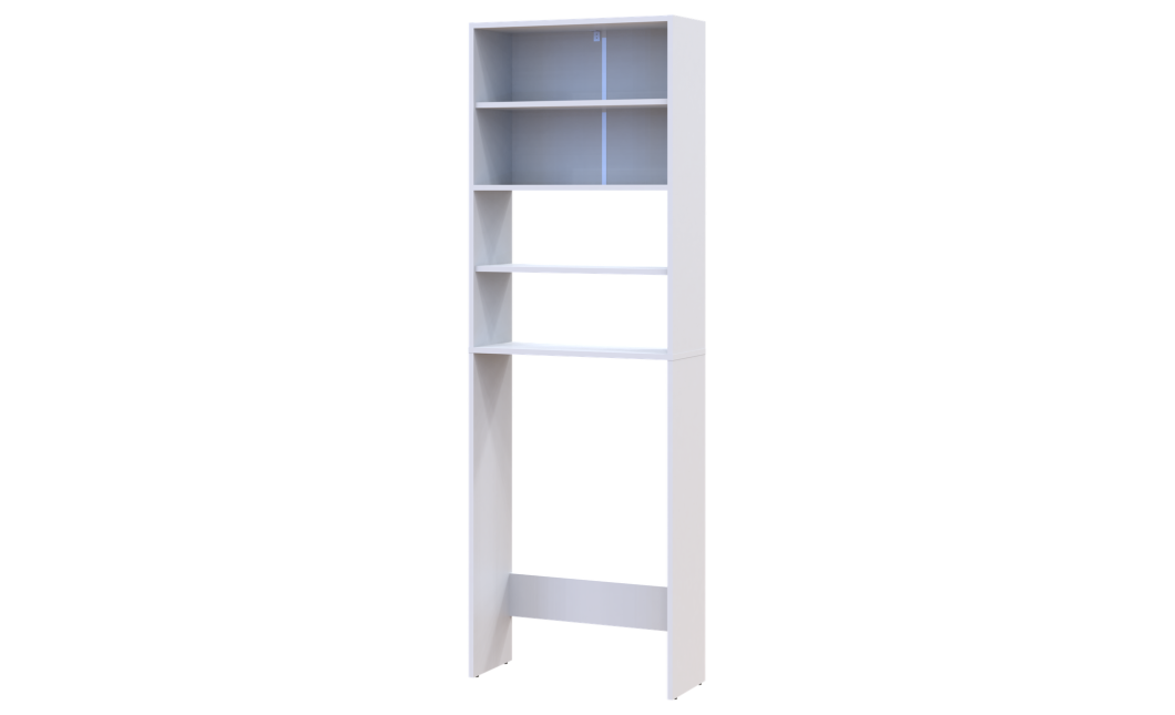 Waschmaschinenschrank Doros Lola Mini Weiß 64x26,6x190 (41516023)