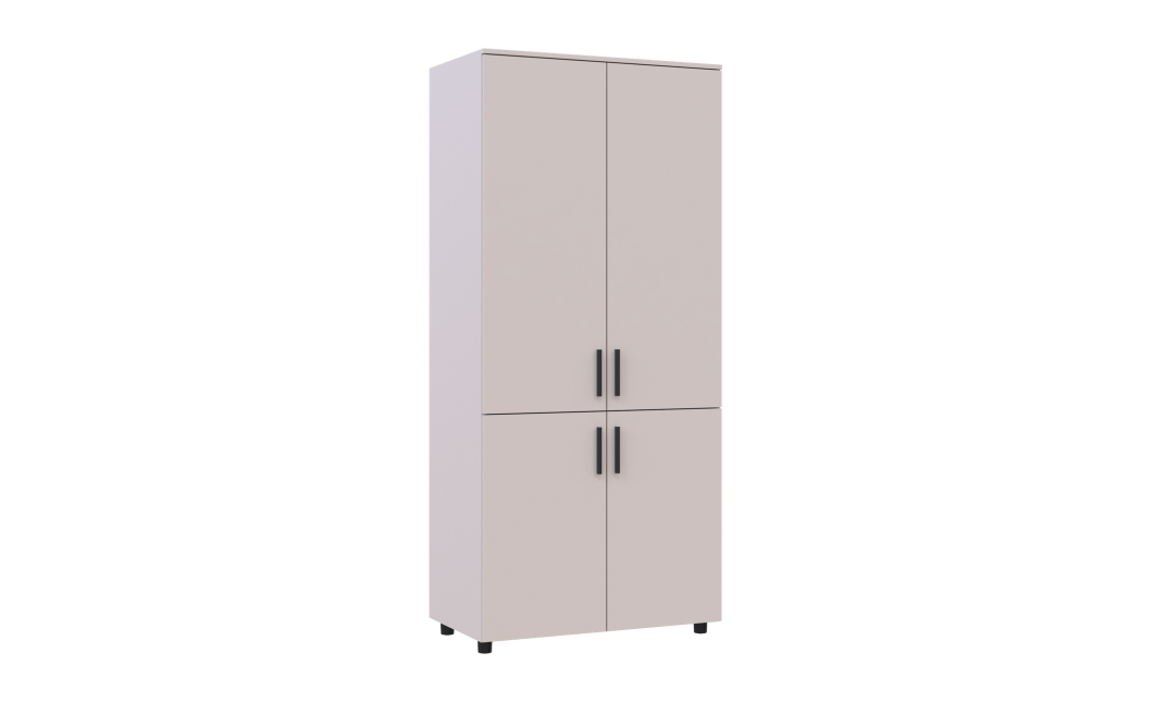Kleiderschrank Doros Thorn Kaschmir 2 Türen Kleiderstange 90x51,6x200 (44900447)