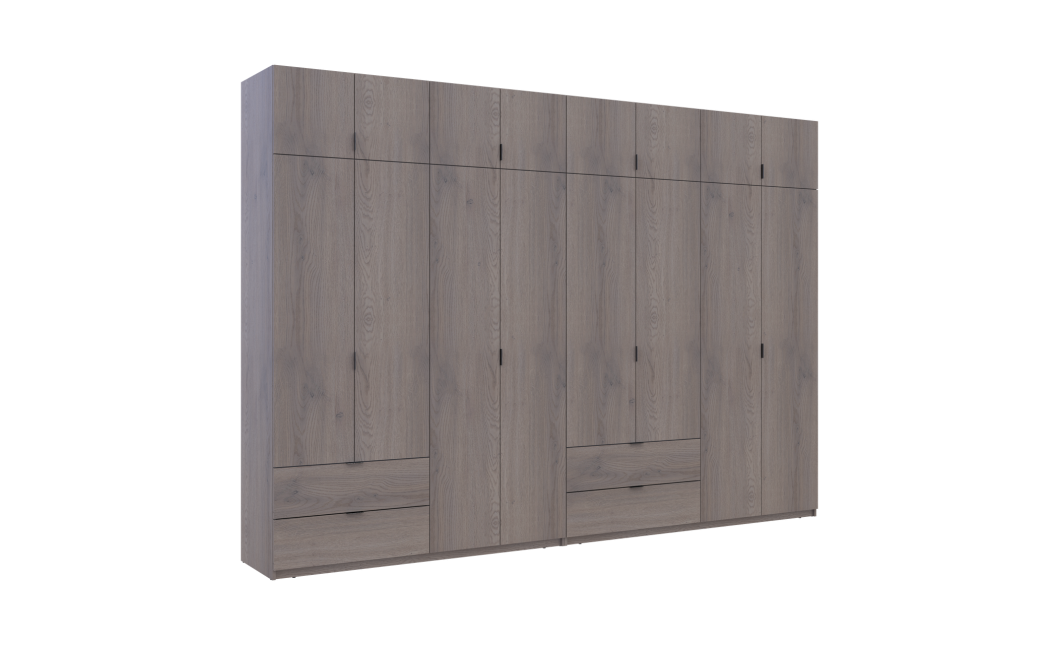 Kleiderschrank Doros Lukas Cannolo / Cannolo 4+4 Türen 340x50x240 (42005249)