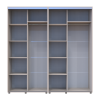 Kleiderschrank Doros Sigma Slim Schiebetüren Kaschmir 2+2 Türen 210x60x214.4 (42005589)