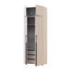 Kleiderschrank mit Schubladen und Aufsatz Doros Kasper Kaschmir 2 Türen 90x48x245 (42005538)