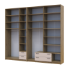 Kleiderschrank mit Spiegel und hohem Aufsatz Doros Rondi Artisan Eiche/Kaschmir 3+4 Türen 281x52x260 (42005685)