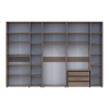 Kleiderschrank mit Schubladen, Regalen und Aufsatz Doros Kasper Cremona Cannolo 3+2+3 Türen 360x48x245 (42005745)