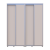 Kleiderschrank Doros Sigma Slim Schiebetüren Kaschmir 2+2 Türen 180x45x214.4 (42005582)