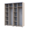 Kleiderschrank Doros Sigma Slim Schiebetüren Kaschmir 2+2 Türen 180x60x214.4 (42005583)