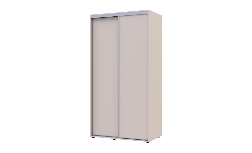 Kleiderschrank Doros Sigma Slim Schiebetüren Kaschmir 2 Türen 110x60x214.4 (42005454)